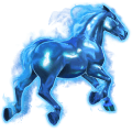 pompás ló kék hiperóriás