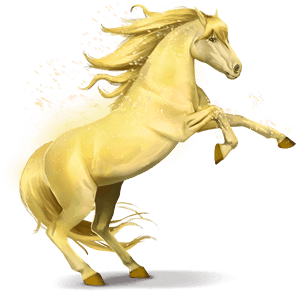 szivárvány ló shiny yellow